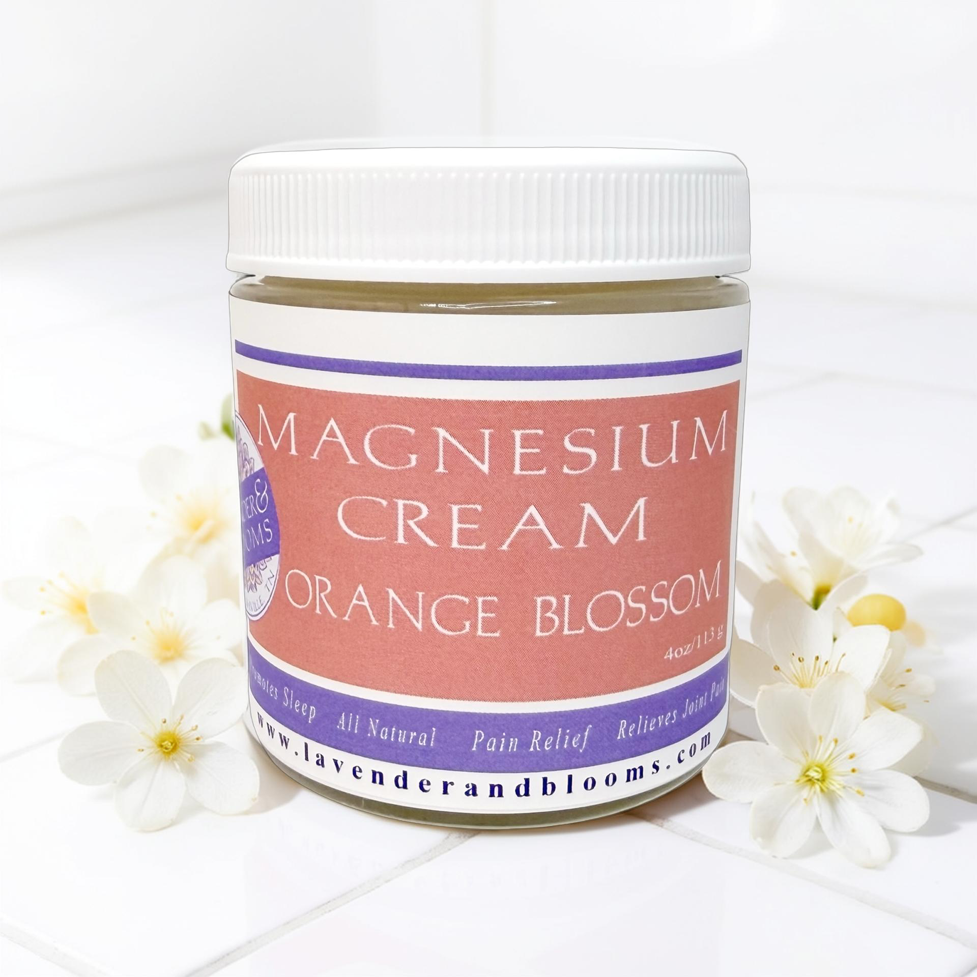 Orange Blossom Magnesium Cream – Lavender & Blooms