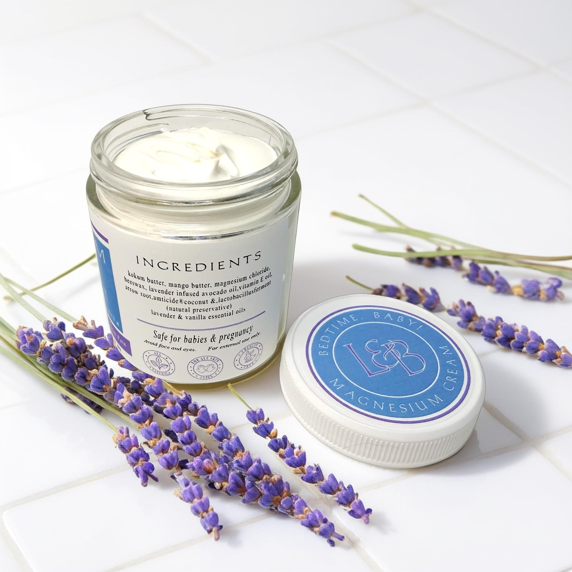 Bedtime Baby Magnesium Cream safe for Pregnant moms & babies